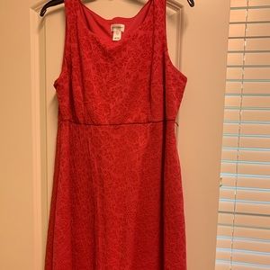 Motherhood maternity dress in hot pink.Size L